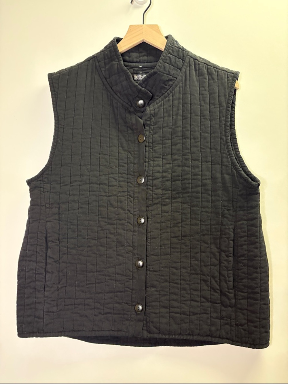 Iridium 100% Cotton Canvas Chore Coat Barn Vest Button Down size Medium Quilted